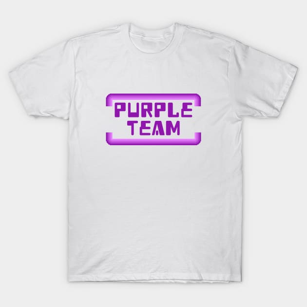 Cybersecurity Purple Team Arcade Gamification Banner T-Shirt by FSEstyle